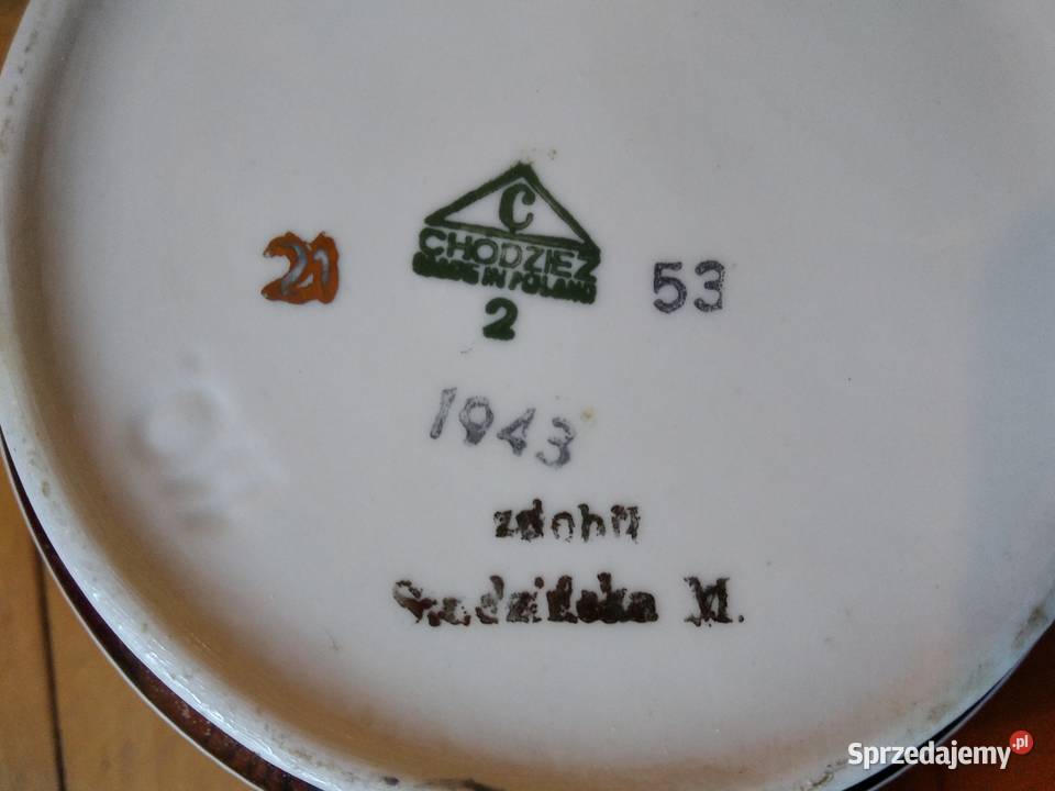 Porcelana Chodzież 1943 komplet kawowy serwis Gdańsk