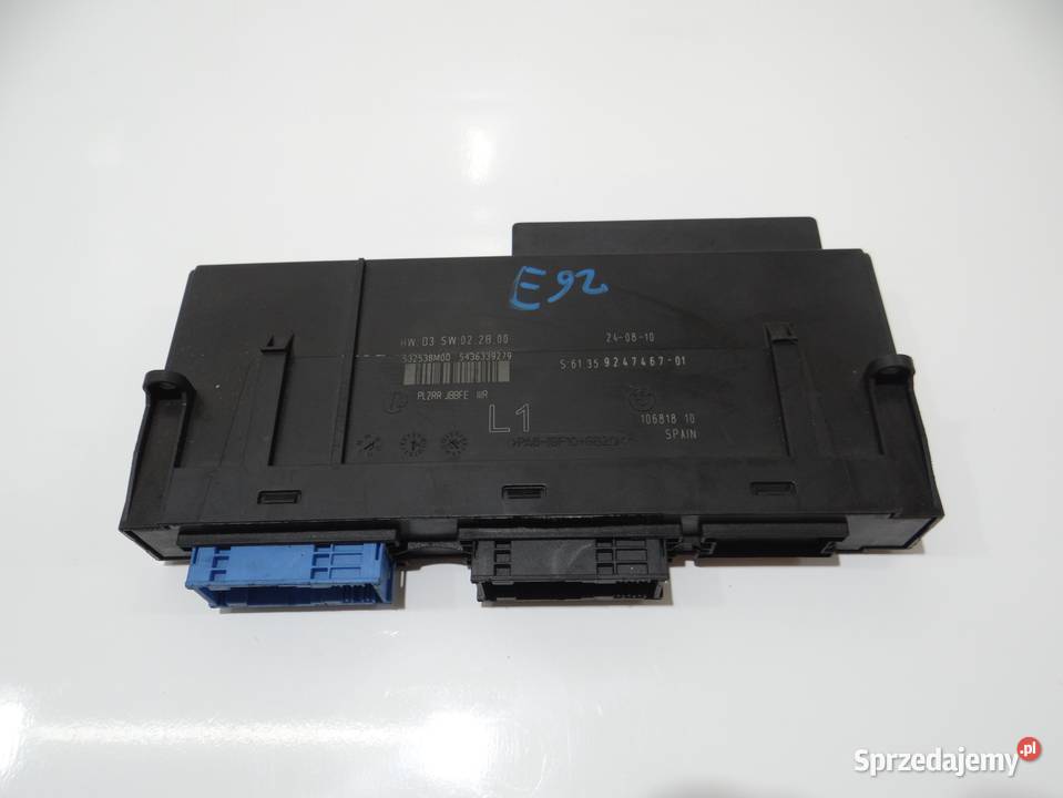 MODUŁ STEROWNIK KOMFORTU BMW 3 E92 9247467 Strzyżewice