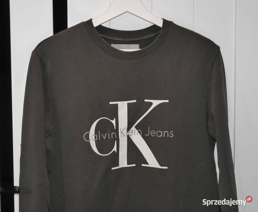Calvin Klein świetna bluza 36 S szary/srebrny Wrocław