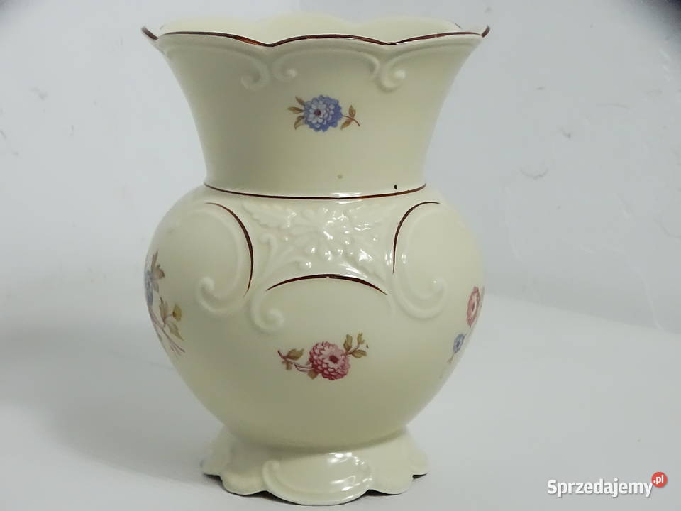 Stary wazon porcelanowy Bareuther Bavaria kwiaty Wazony Wazony Biłgoraj