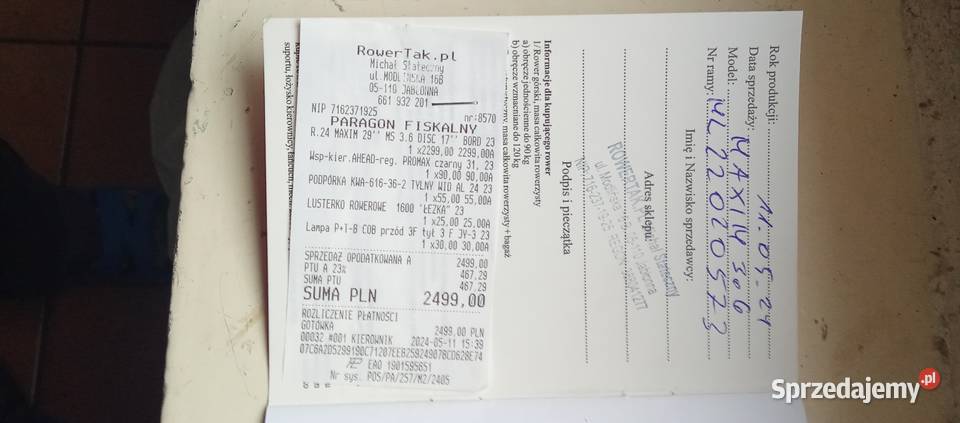 Sprzedam rower Maxim 29 MS 30 DISK 17 Stan Karczew