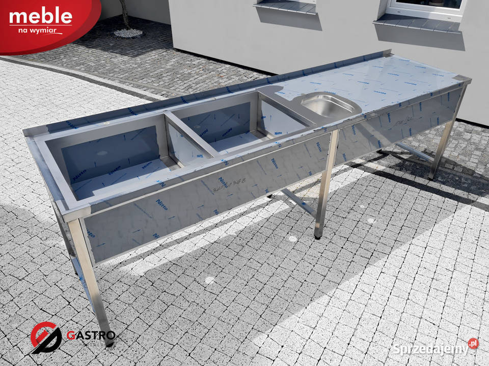 Basen zlew gastronomiczny spawany dwukomorowy Ostrów Wielkopolski sprzedam