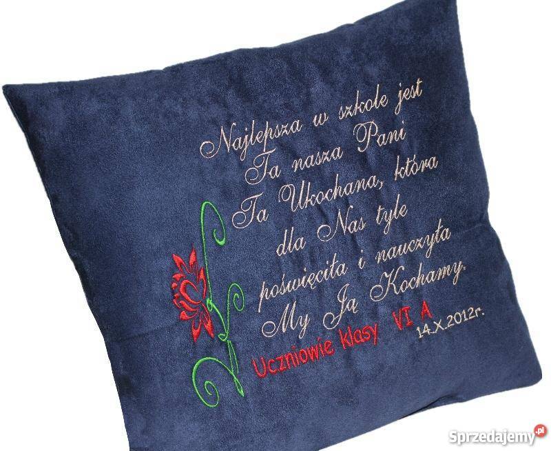 PODUSZKA WYCHOWAWCY NAUCZYCIELA Z ŻYCZENIAMI Grudziądz