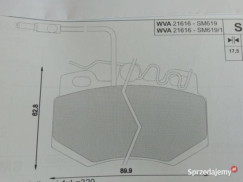 SM619 Klocki hamulcowe kpl przód CITROEN AX C15 sprzedam