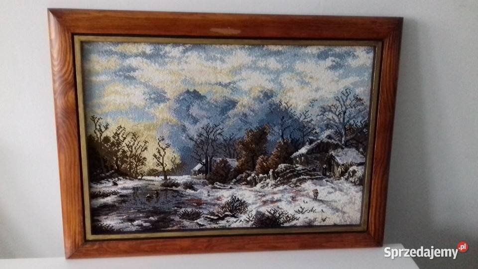 Obraz haftowany wełną ARCYDZIEŁO Rękodzieło Warszawa