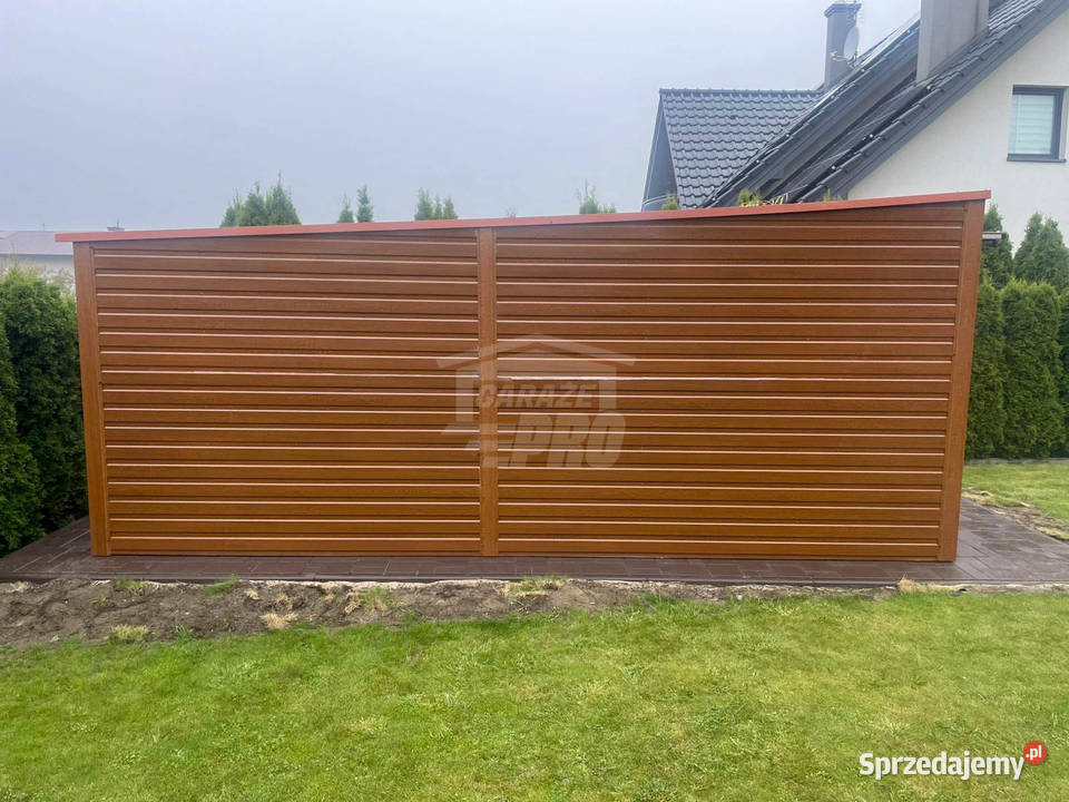 Garaż blaszany 35x6m brama drewnopodobny dach 340zł/m2 Kalwaria Zebrzydowska sprzedam