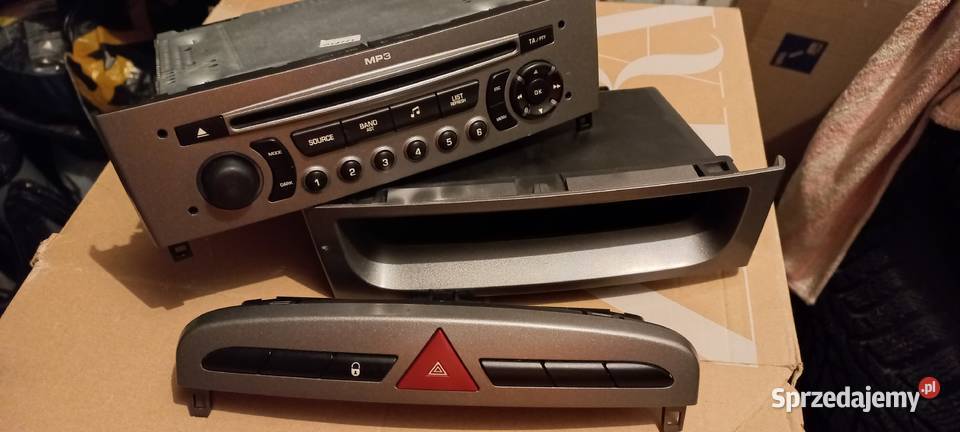 Oryginalne radio Peugeot 308 408 komplet Pruszcz Gdański