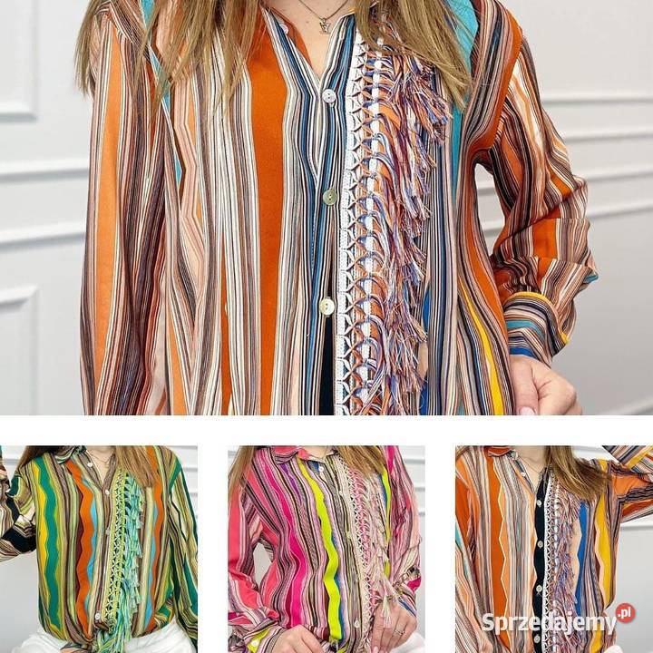 przepiękna koszula bluzka w stylu boho Mihos Bluzki i koszule Bytom