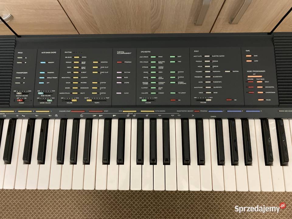 Keyboard Yamaha PSR70 z osprzętem Instrumenty klawiszowe i MIDI