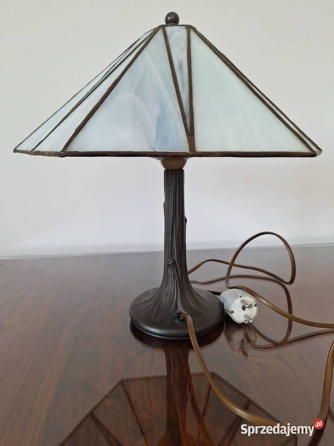 Lampa witrażowa stojąca szkło Tiffany biurkowa Gdańsk