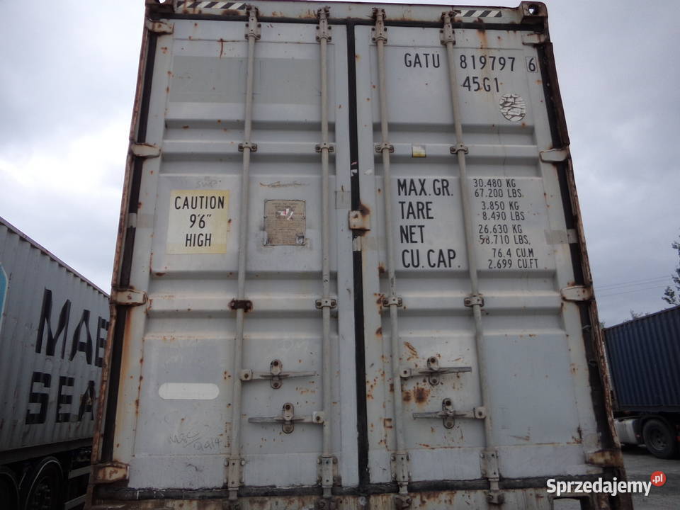 Kontener morski 40 HC CW 12 m Sieradz