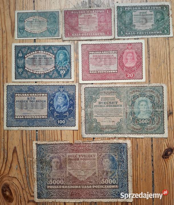 Zestaw Banknotów Stara Polska Marki Polskie Gliwice