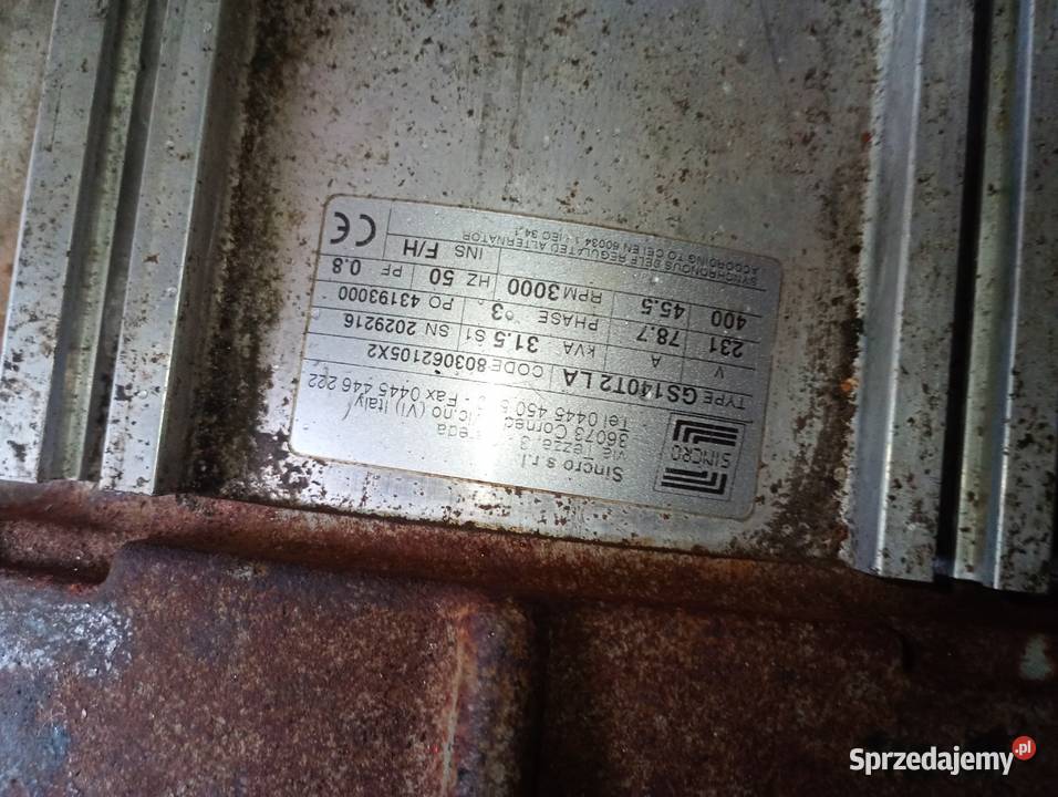 Agregat spalinowy 32KVa Agregaty prądotwórcze łódzkie sprzedam