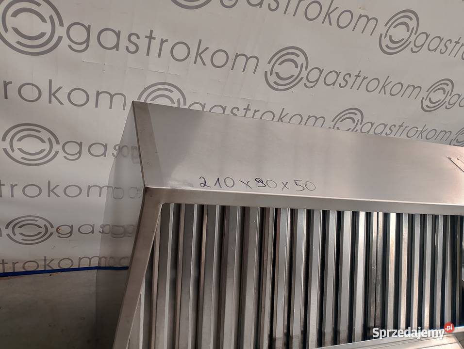 Okap przyścienny skrzyniowy z łapaczami Gastronomia Wrocław