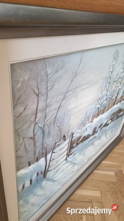 Piękny współczesny obraz Zima