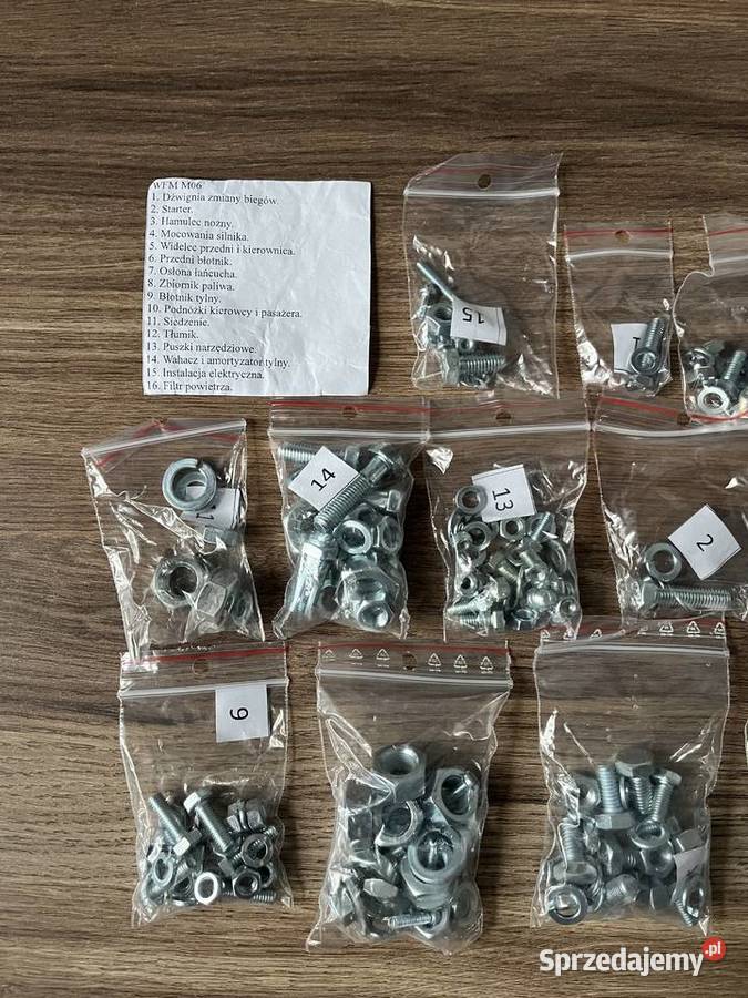 NOWY zestaw śrub OCYNKOWANY WFM M06 śląskie Bielsko-Biała