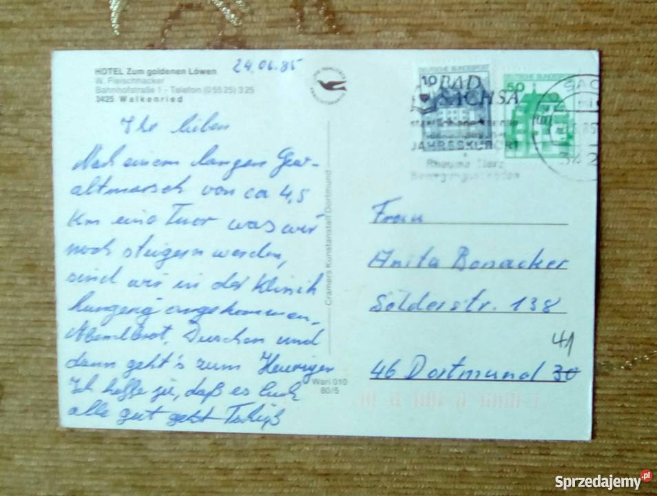 HOTEL ZUM GOLDENEN LOWEN W WALKENRIED NA TERENIE Piszczac