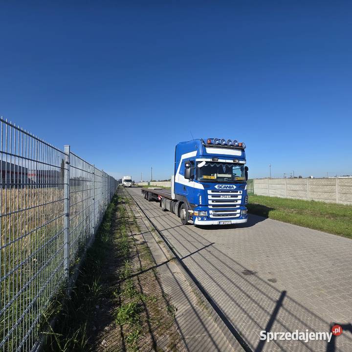 Platforma mega 2016 najazdy scania 2009 zestaw łódzkie Gałków Mały