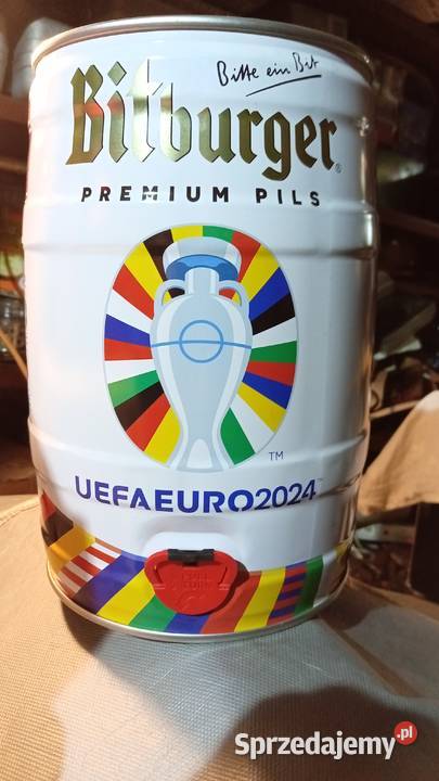Beczułka piwie 5l metalowa UEFAEURO 2024 Wałbrzych