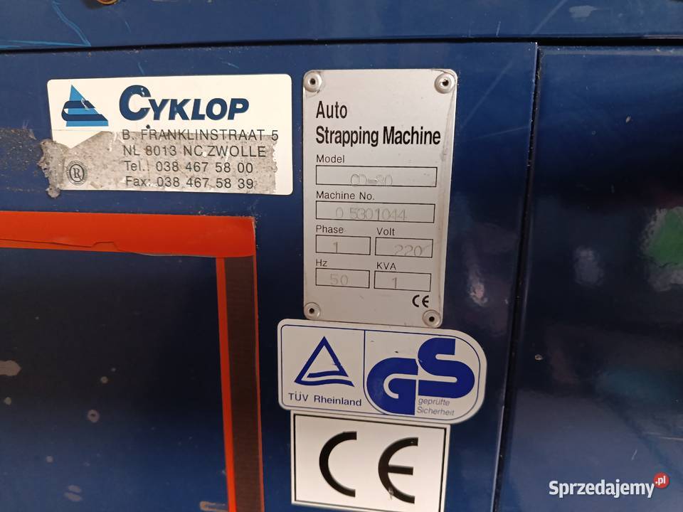 Automatyczna ramowa paskarkabandownica Cyklop Szczecin