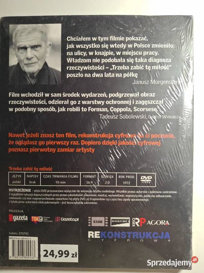 JANUSZ MORGENSTERN Trzeba zabić tę miłość DVD