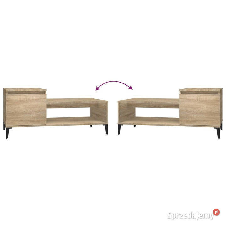 Stolik kawowy dąb sonoma 100x50x45 materiał