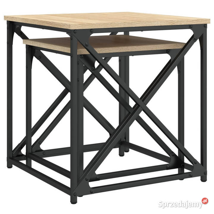 Stoliki wsuwane pod siebie 2 dąb sonoma WM838944 Warszawa
