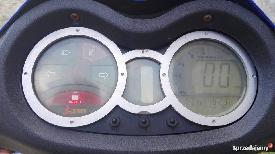 Niebieski skuter kingway barracuda 2008 Nowy Grybów