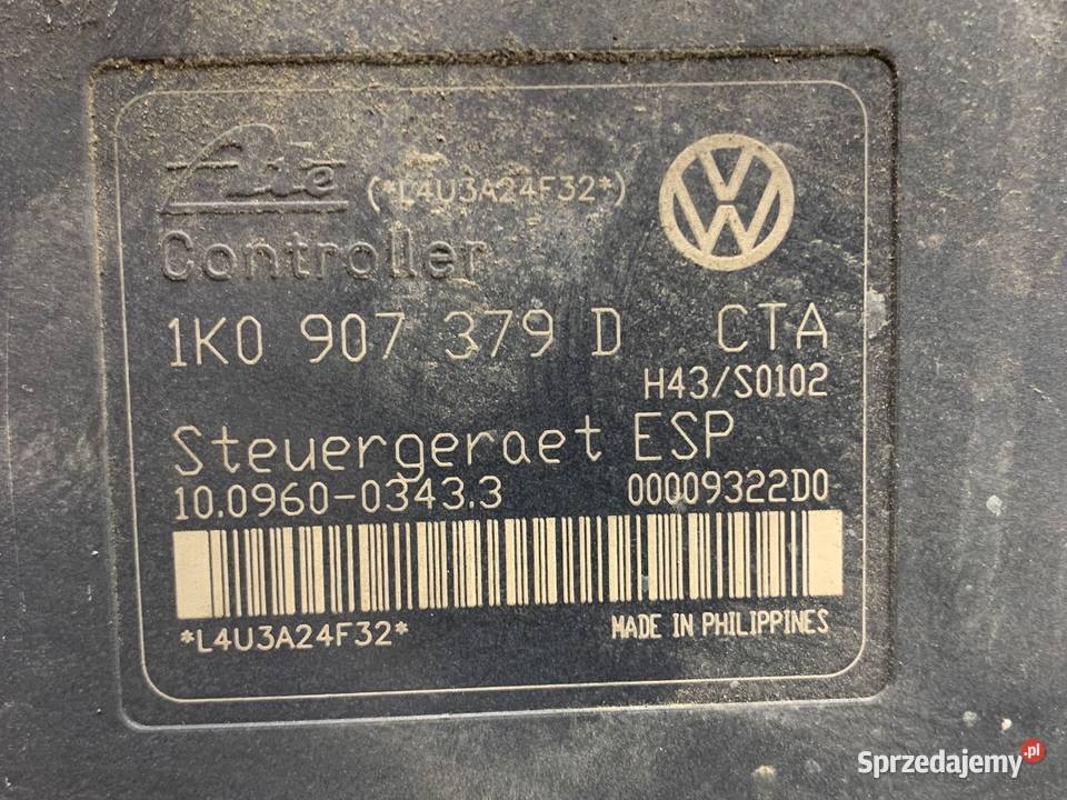 POMPA ABS AUDI A3 8P 1K0907379D 20 150 0313 sprzedam