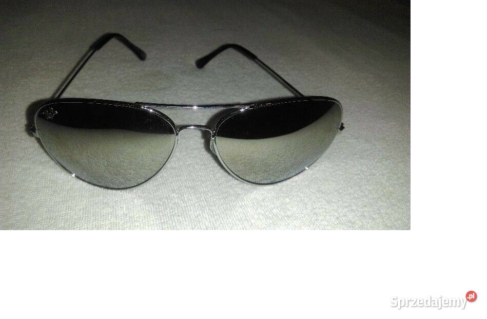 Okulary RayBan lustrzanki srebrne NOWE damskie Uniseks Kraków