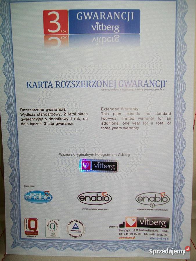 model ENABIO2 materac rehabilitacyjny Bytom