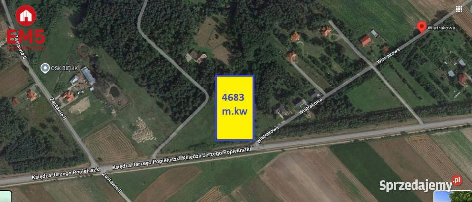 Grunt 13102m2 Klejwy kanalizacja Choroszcz