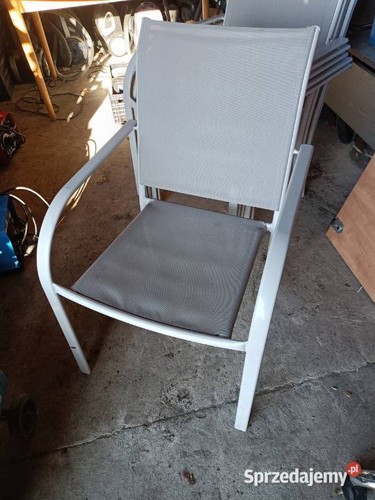 Krzesła metalowe ogrodowe 6 szt