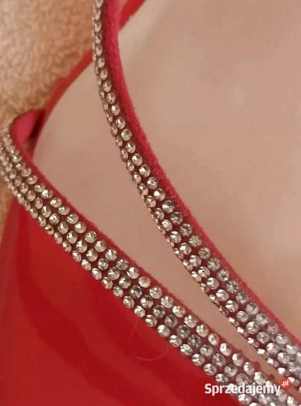 Szpilki czerwone lakierowane rozmiar 39 impreza Garwolin sprzedam