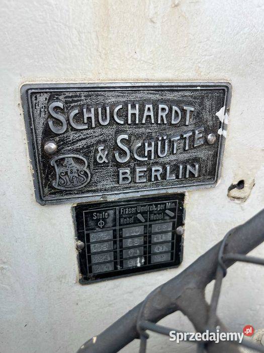 Frezarka Obwiedniowa Schuchardt stan idealny Frezarki sprzedam