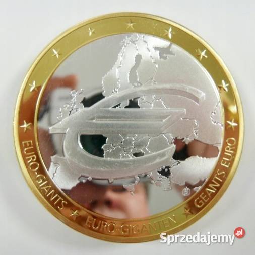 10 Lat Waluty EURO OLBRZYM 70 mm ZŁOTO Moneta śląskie Sosnowiec