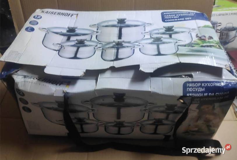 Komplet garnków Kaiserhoff brak 1 indukcja gaz Łódź