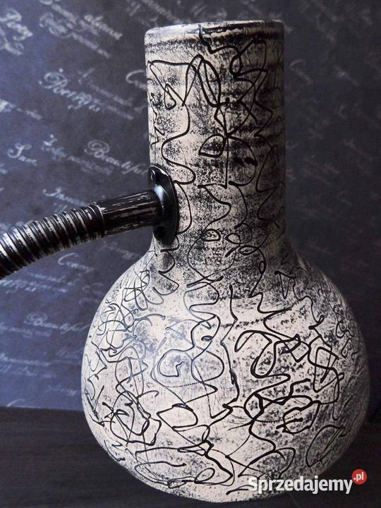 Lampa biurkowa PRL metamorfoza Słupsk