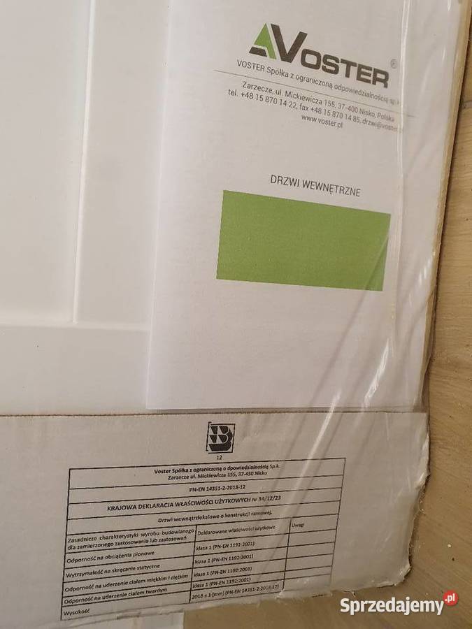 Skrzydła drzwi 90 prawe i lewe nowe Dębica