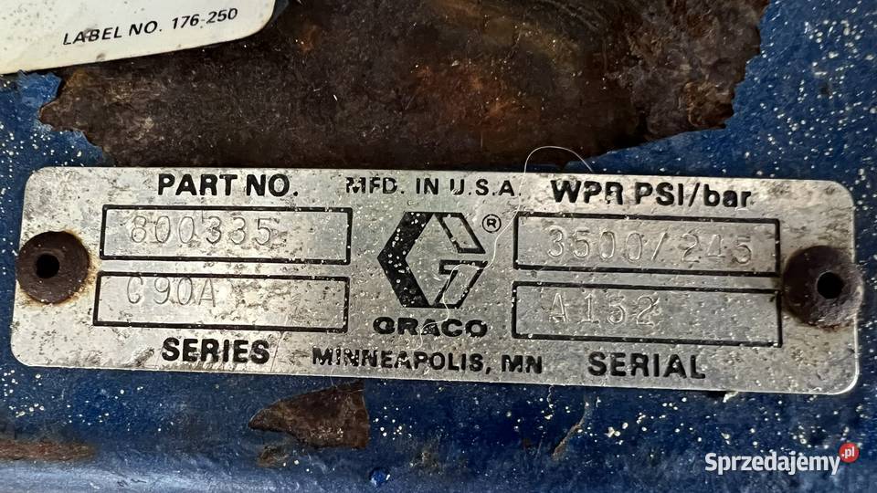 Myjka ciśnieniowa spalinowa Graco 245 bar Długopole