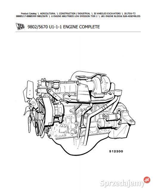 JCB JS175W katalog części zamiennych świętokrzyskie Kielce