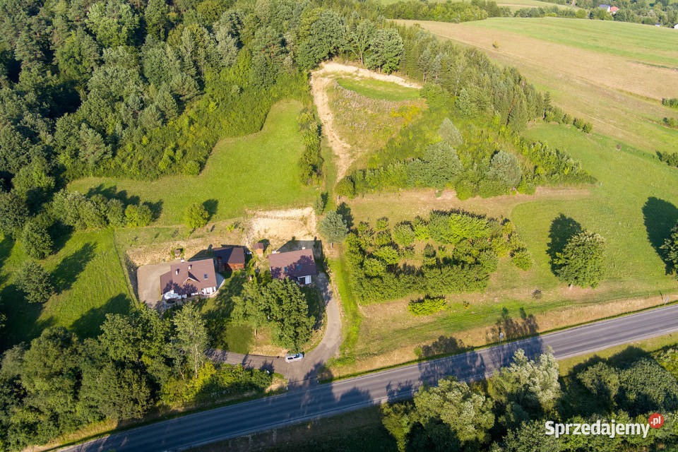 Działka Bieszczady Hoczew na trasie Lesko budowlana Sprzedaż sprzedam