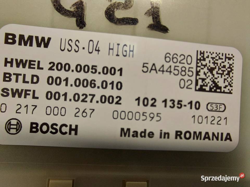 BMW G21 G20 Kombi 330e moduł sterownik pdc