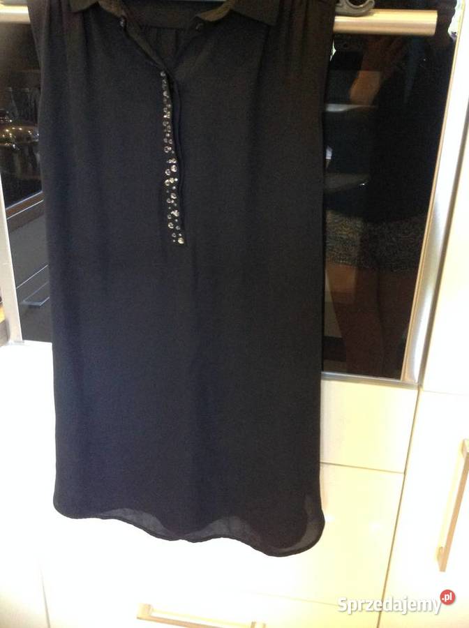 Czarna Bluzka Damska Mgiełka HM MAMA r S j nowa Nowa Sól