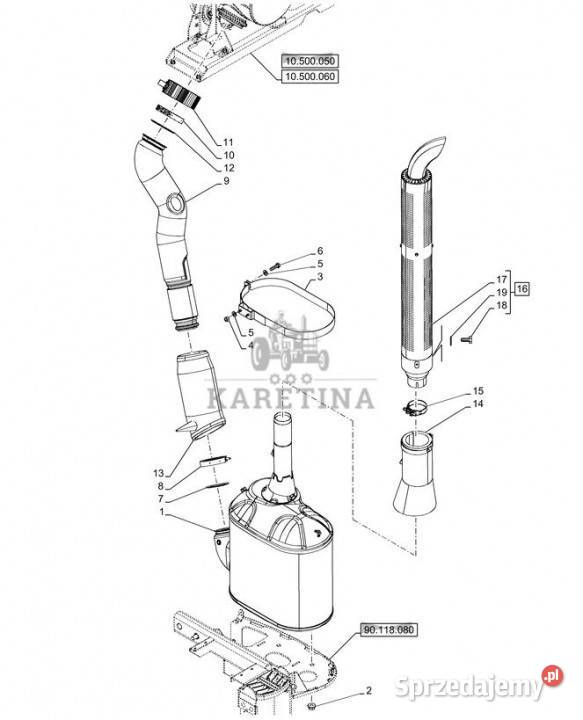 Holland T6070 Remandiesel particulate filter Jastrzębniki sprzedam