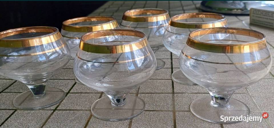 42 częściowy zestaw PRL vintage z złoceniem dolnośląskie Kowary sprzedam