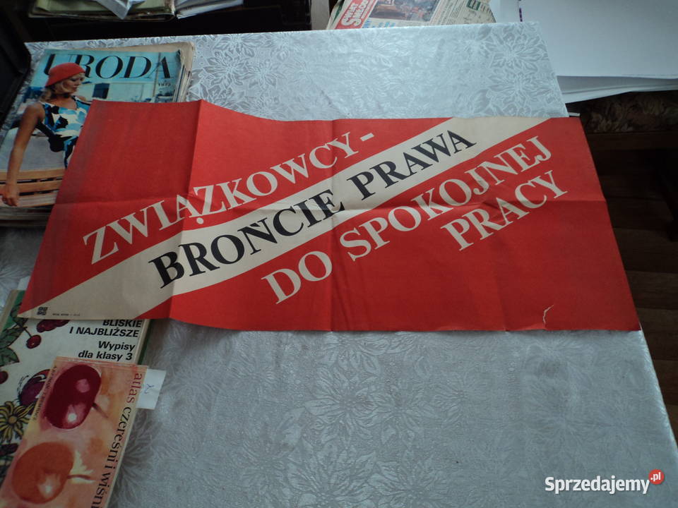 PRL plakat propagandowy z lat 80tych Nowy Sącz