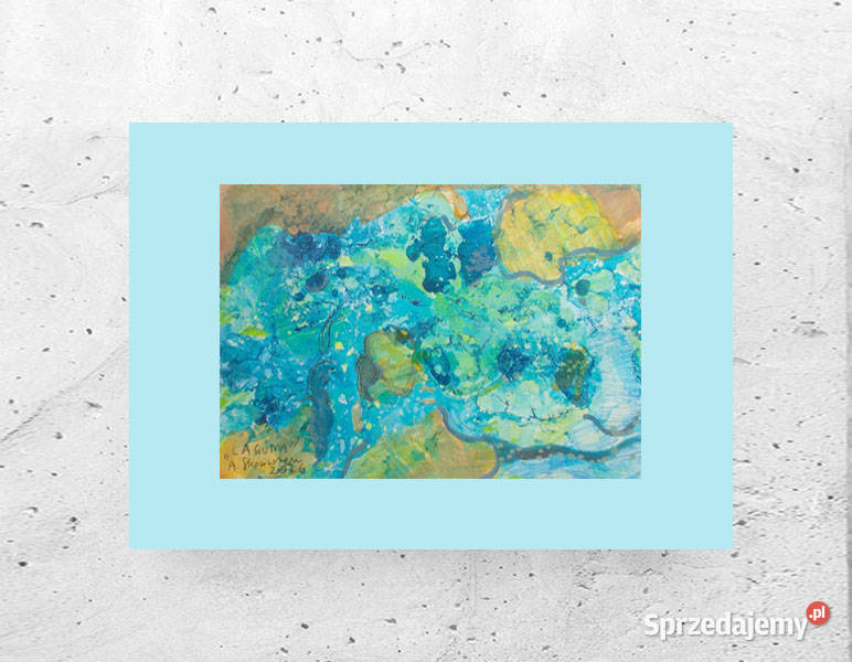 morze obrazek A4 ocean rysunek 21x30 nowoczesny Bydgoszcz