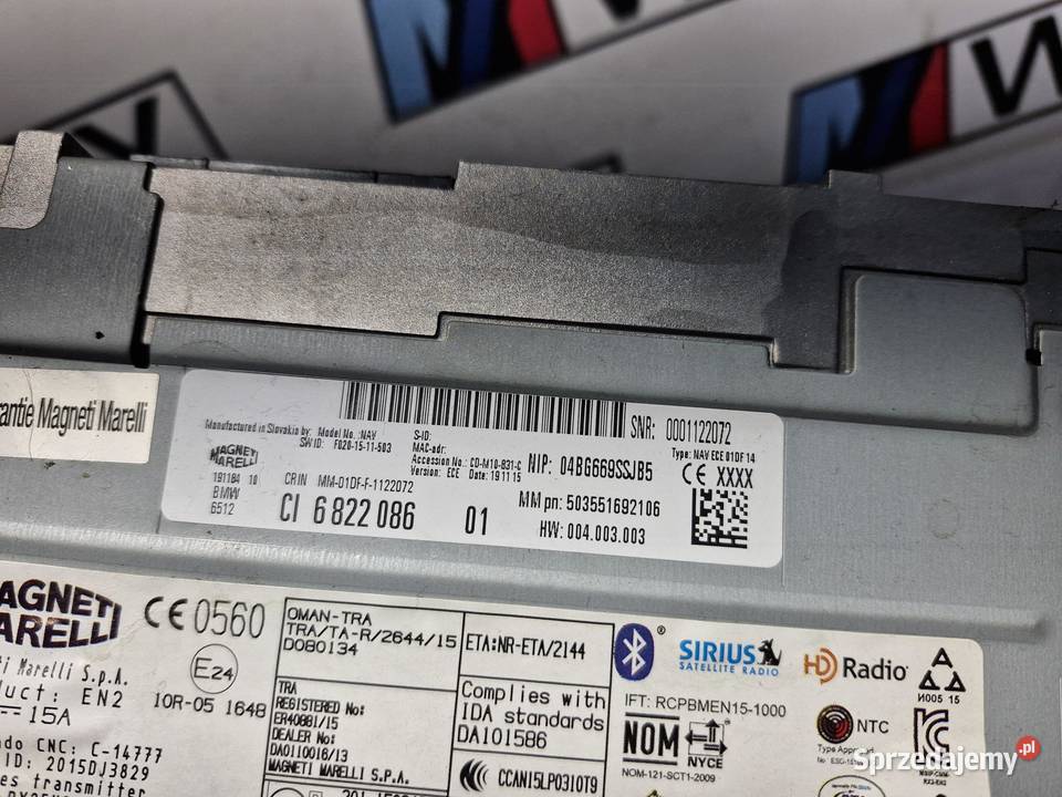 BMW F10 F11 F20 F21 F30 F34 F48 RADIO NAWIGACJA