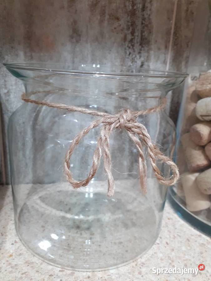 Szklany wazon pojemnik ozdobny inny kolor Tczew